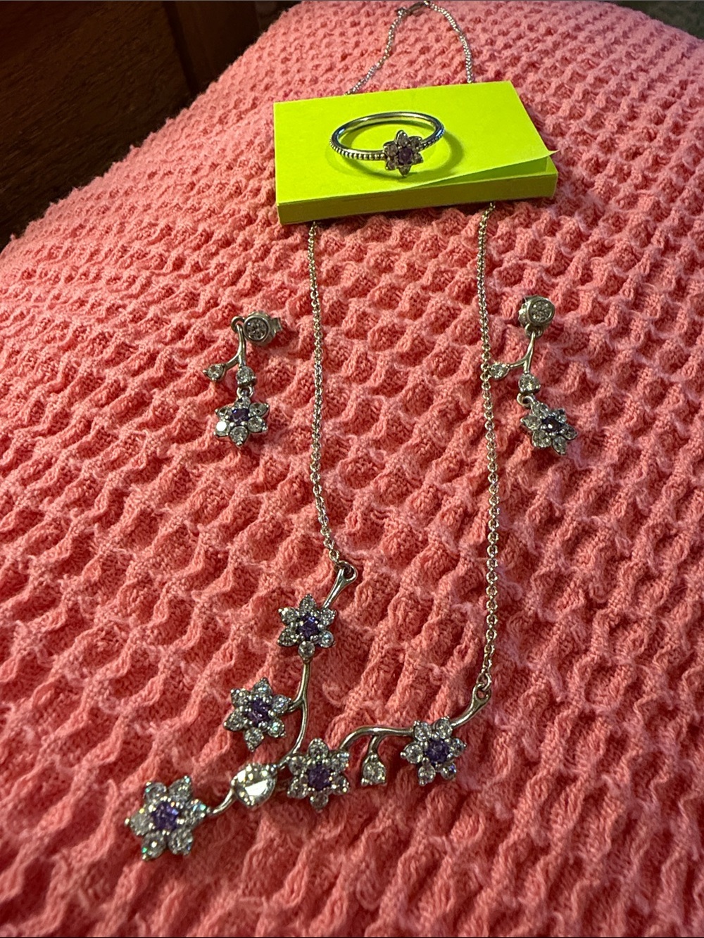 Pandora Silver Floral Necklace